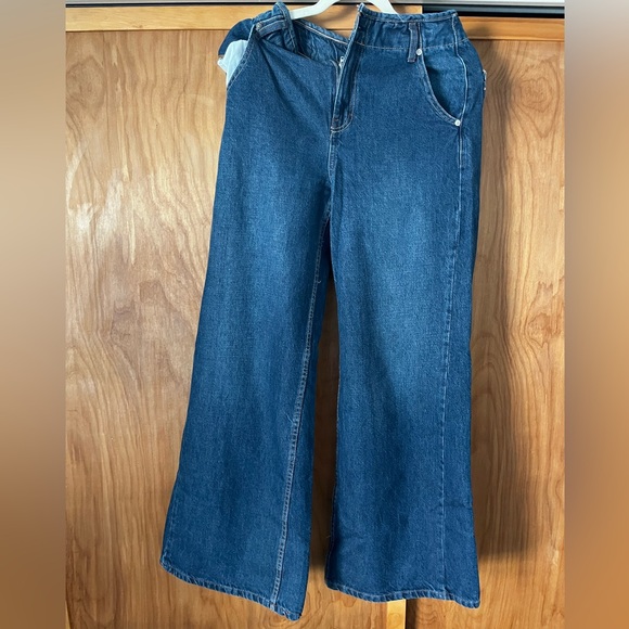 Free People - We the Free Harlow Mid Rise Wide Leg Jean - Picture 4 of 4